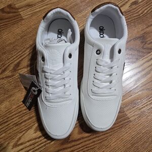 NWT Akademiks White Sneakers with Perforated Design
